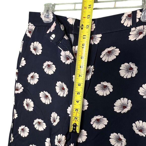 Ann Taylor Pants Womens 6 Floral Wide Leg Cropped Stretch Rayon Spandex Casual - Picture 7 of 12